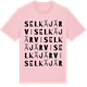 Pink Cotton t-shirt med Selkäjärvi ordlek t-shirt