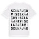 White t-shirt med Selkäjärvi ordlek t-shirt
