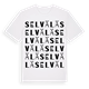 White t-shirt med Selvälä ordlek t-shirt