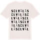 Vintage White t-shirt med Selvälä ordlek t-shirt