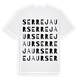White t-shirt med Serrejaur ordlek t-shirt