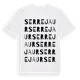White t-shirt med Serrejaur ordlek t-shirt