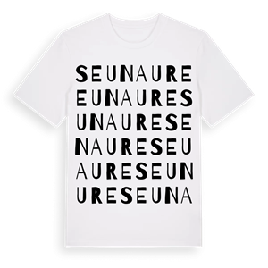 Seunaure ordlek t-shirt – ekologisk bomull t-shirt från Pinshirt