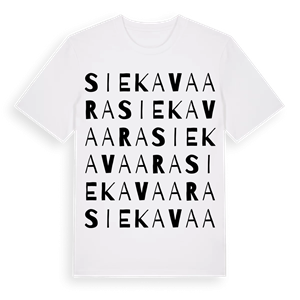 Siekavaara ordlek t-shirt – ekologisk bomull t-shirt från Pinshirt