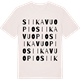 Vintage White t-shirt med Siikavuopio ordlek t-shirt