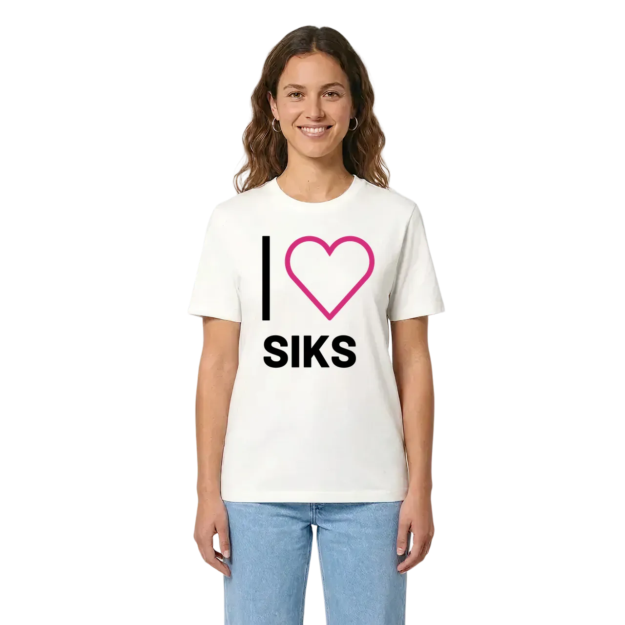 Jag älskar Siks t-shirt stort tryck i miljö