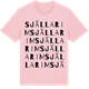 Pink Cotton t-shirt med Själlarim ordlek t-shirt