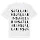 White t-shirt med Själlarim ordlek t-shirt