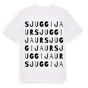 Sjuggijaur ordlek t-shirt – ekologisk bomull t-shirt från Pinshirt