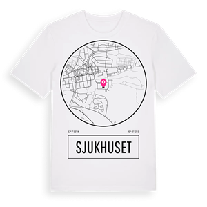 Sjukhuset t-shirt – ekologisk bomull t-shirt från Pinshirt