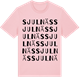 Pink Cotton t-shirt med Sjulnäs ordlek t-shirt