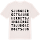 Vintage White t-shirt med Sjungberget ordlek t-shirt