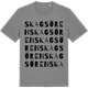 Mid Heather Gray t-shirt med Skagsören ordlek t-shirt