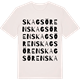 Vintage White t-shirt med Skagsören ordlek t-shirt