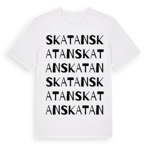 Skatan ordlek t-shirt – ekologisk bomull t-shirt från Pinshirt