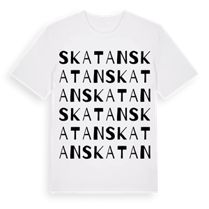 Skatan ordlek t-shirt – ekologisk bomull t-shirt från Pinshirt