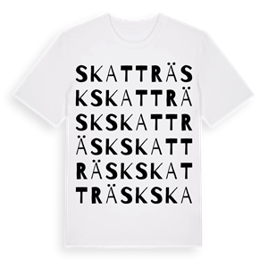Skatträsk ordlek t-shirt – ekologisk bomull t-shirt från Pinshirt
