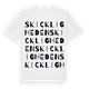 White t-shirt med Skickligheden ordlek t-shirt