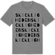 Mid Heather Gray t-shirt med Skickligheden ordlek t-shirt