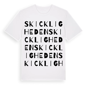 Skickligheden ordlek t-shirt – ekologisk bomull t-shirt från Pinshirt