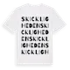 White t-shirt med Skickligheden ordlek t-shirt