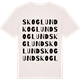 Vintage White t-shirt med Skoglund ordlek t-shirt