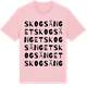 Pink Cotton t-shirt med Skogsänget ordlek t-shirt