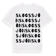 White t-shirt med Skogssjön ordlek t-shirt