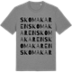 Mid Heather Gray t-shirt med Skomakaren ordlek t-shirt