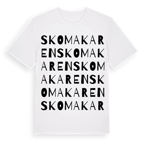Skomakaren ordlek t-shirt – ekologisk bomull t-shirt från Pinshirt