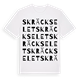 Skräckselet ordlek t-shirt
