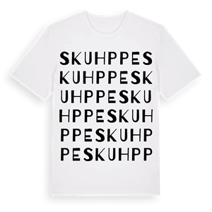 Skuhppe ordlek t-shirt – ekologisk bomull t-shirt från Pinshirt