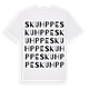 Skuhppe ordlek t-shirt