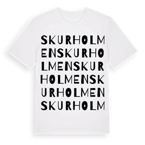 Skurholmen ordlek t-shirt – ekologisk bomull t-shirt från Pinshirt