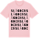 Pink Cotton t-shirt med Slägden ordlek t-shirt