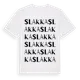 White t-shirt med Slakka ordlek t-shirt