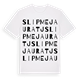 Slipmejauratj ordlek t-shirt