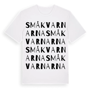Småkvarnarna ordlek t-shirt – ekologisk bomull t-shirt från Pinshirt