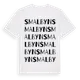 White t-shirt med Smalbyn ordlek t-shirt
