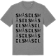 Mid Heather Gray t-shirt med Småsel ordlek t-shirt