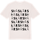 Vintage White t-shirt med Småskär ordlek t-shirt