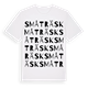 White t-shirt med Småträsk ordlek t-shirt