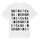 White t-shirt med Snårbäcksliden ordlek t-shirt