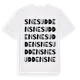 White t-shirt med Snesudden ordlek t-shirt