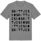 Mid Heather Gray t-shirt med Snittjesbo ordlek t-shirt