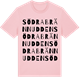 Pink Cotton t-shirt med Södra Brännudden ordlek t-shirt