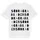 White t-shirt med Södra Granliden ordlek t-shirt