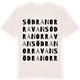 Vintage White t-shirt med Södra Norravan ordlek t-shirt