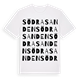 Södra Sanden ordlek t-shirt