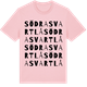 Pink Cotton t-shirt med Södra Svartlå ordlek t-shirt